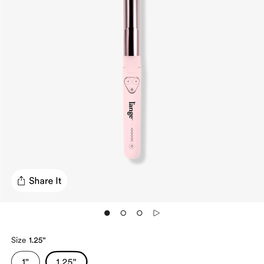 L'ange Pink Beach Waver Curling Iron - Picture 2 of 2